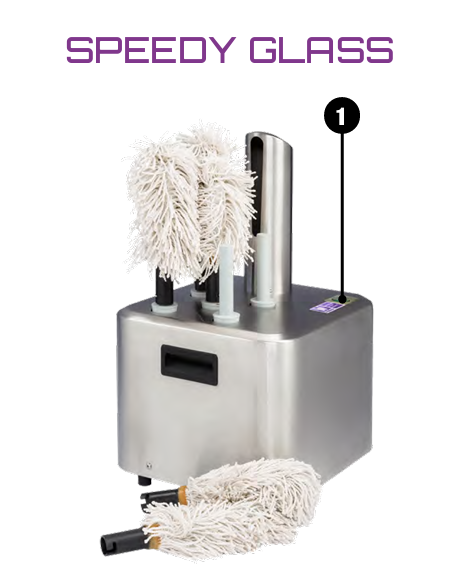 Countertop Tumbler Dryer - SPEEDY GLASS Model