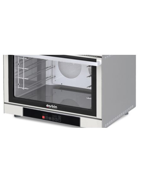 Horno eléctrico de convección con 4 bandejas de cocción GN 1/1 o cm 60 x 40 - cm 86 x 72,5 x 62 h