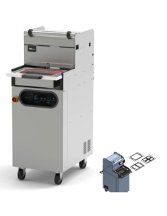 Pneumatic heat sealer - Flat plate - Vacuum Pump 25 m3/h - cm 48.5 x 70 x 130h