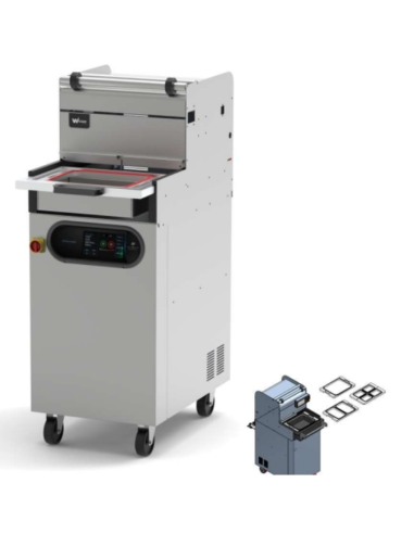 Pneumatic heat sealer - Flat plate - Vacuum...