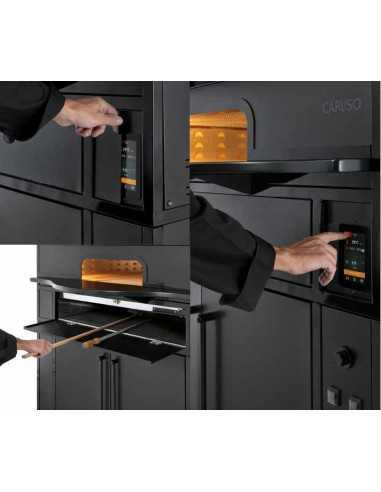 Electric pizza oven for 6 pizzas - Hood and leavening cell