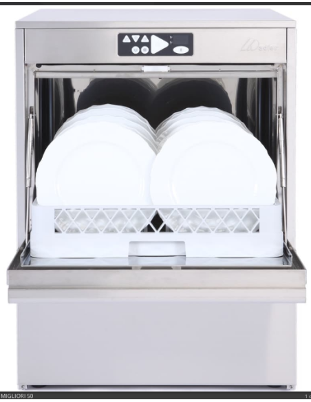 Dishwasher basket cm 50 x 50 - Max height Dishes cm 35.5 - Cm 60 x 58 x 82.5 h