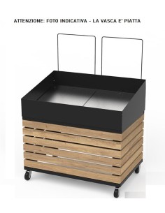 Fruit and vegetable display stand with straight tub and... 2