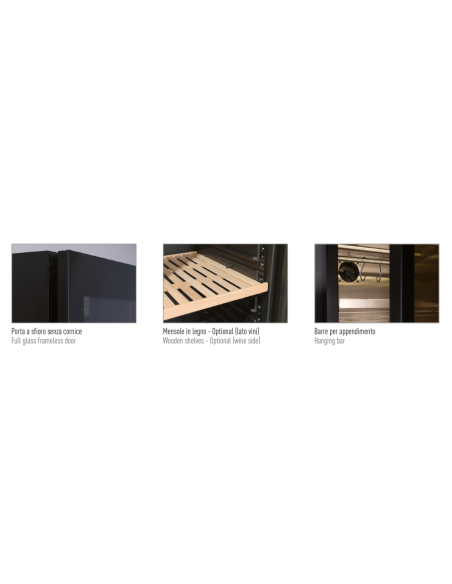 Wine display - Cold cuts and cheese cabinet - cm 121 x 70 x 180.4 h Wine display - Cold cuts and cheese cabinet - cm 121 x 70 x 180.4 h