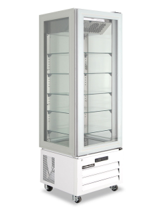 4-sided glass ventilated pastry display case - 340 Lt -...