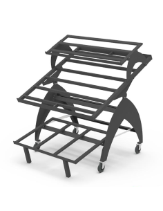 Espositore basculante ortofrutta con struttura in metallo... 2