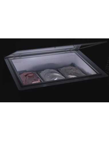 Espositore gelateria da banco con 3 vaschette...