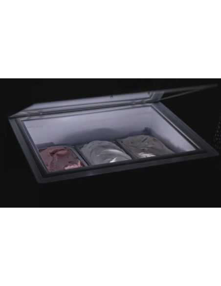 Countertop ice cream display with 3 trays from Litres5 or 6 from Litres2.5