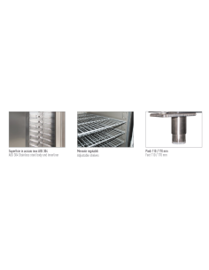 Armadio congelatore per pasticceria - Ventilato - cm 74 x 104.65 x 210 h 2