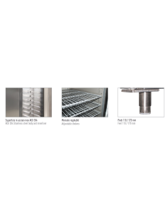 Armadio frigorifero pasticceria - Ventilato - cm 74 x 104.65 x 210 h 2
