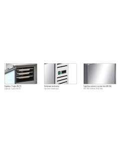 Refrigerated cabinet - Capacity 228 liters - cm 48.4 x 73.5 x 210 h 2