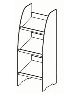 Expositor de pan de contrachapado de abedul - cm 56 x 50...