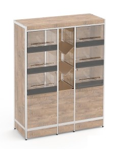 Self-service pallet display with 6 compartments - cm 125...
