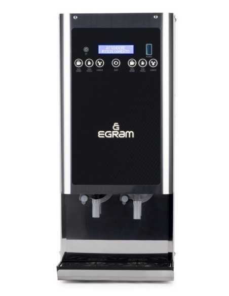 Dispensador de bebidas calientes con 2 dispensadores y 2 recipientes solubles - Cm 20 x 41 x 45.5 h