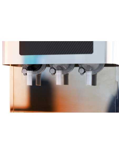 Hot beverage dispenser with 3 dispensers and 3 soluble containers - Cm 27 x 41 x 45.5 h