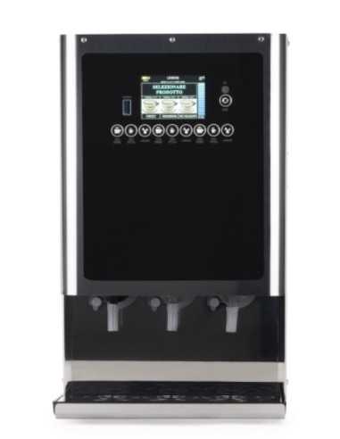 Hot beverage dispenser with 3 dispensers and 3...