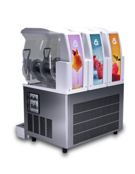 Granizadora - También apta para sorbetes y cremas frías - Capacidad litros 11 + 11 - Cm 60 x 55 x 75 h