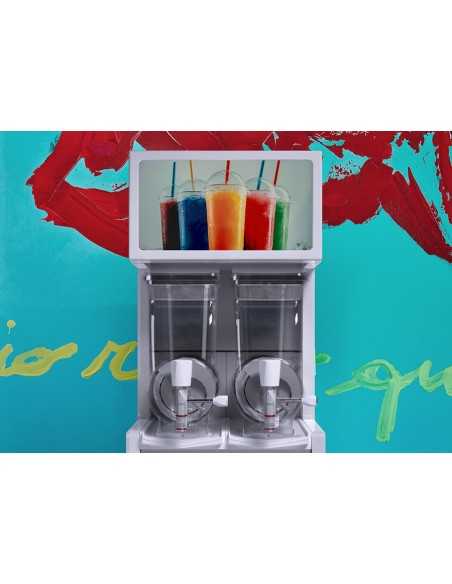 Slush maker with 2 tanks - Capacity liters 11 + 11 - Cm 70 x 70 x 90 h