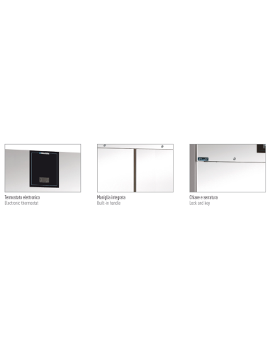 Refrigerated cabinet - Capacity 1056 liters - cm 148 x 83 x 201 h