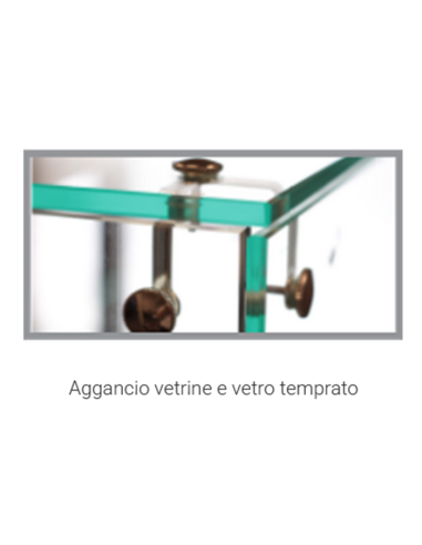 Vetrina calda con vetro dritto e vano chiuso -...