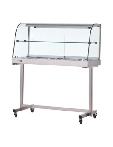 Vitrina cálida - Vidrio curvado - Carro - cm...