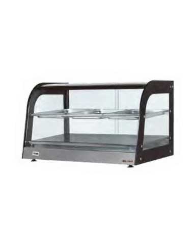 Hot showcase with curved glass panes - N. 1...