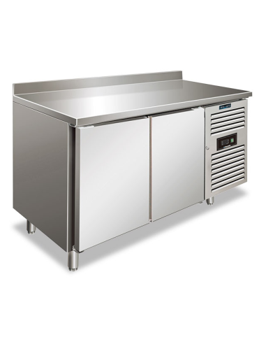 Mesa refrigerada 2 puertas - Splashback - Ventilada - cm 136 x 60 x 96 h