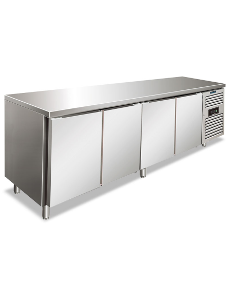 Mesa refrigerada con 4 puertas - Ventilada - cm 223 x 60 x 86 h Mesa refrigerada con 4 puertas - Ventilada - cm 223 x 60 x 86 h