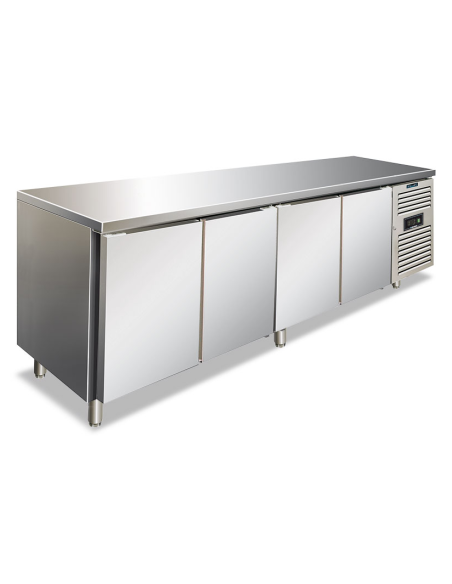 Refrigerated table 4 doors - Ventilated - cm 223 x 70 x 86 h Refrigerated table 4 doors - Ventilated - cm 223 x 70 x 86 h