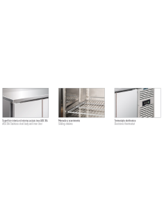 Mesa refrigerada 3 puertas y 2 cajones - Ventilada - cm 223 x 70 x 86 h 2