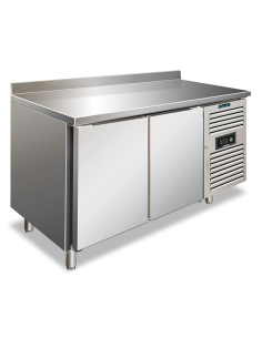 Tavolo refrigerato pasticceria 2 porte - Alzatina - cm 151 x 80 x 96 h