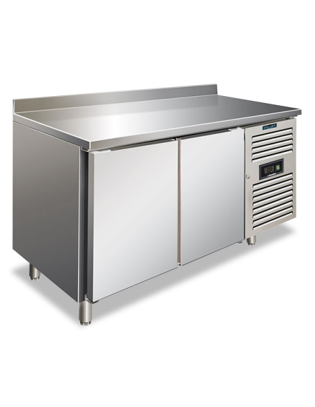 Tavolo refrigerato pasticceria 2 porte - Alzatina - cm 151 x 80 x 96 h