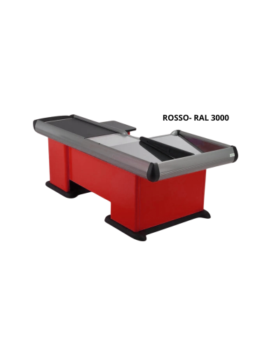 Mostrador de caja con doble lavabo - Longitud 220 cm