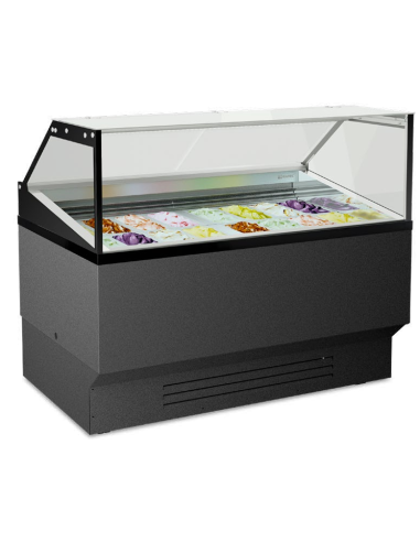 Banco gelateria - Vaschette 16 x litri 5 - Cm 150.3 x 96.3 x 128.8 h