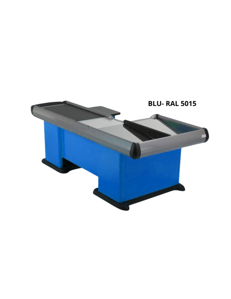 Banco cassa  con vasca doppia - Lunghezza cm 303