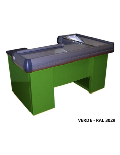 Static checkout counter with double basin - Scanner... 2