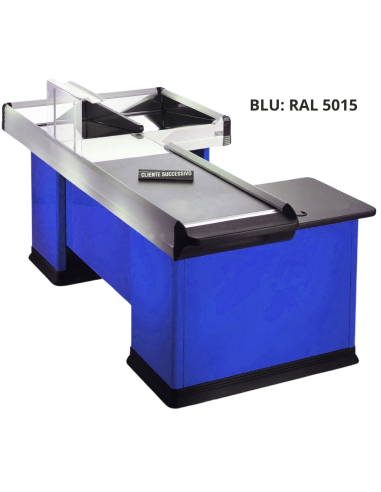Mostrador de caja motorizado - Cinta transportadora - 208,3 cm