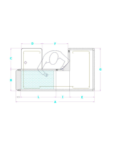 Mostrador de caja motorizado - Cinta...