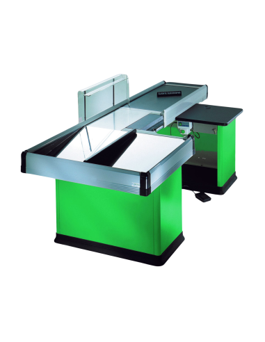 Mostrador de caja motorizado - Cinta...