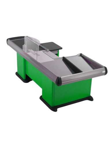 Double-tank checkout counter - Scanner...