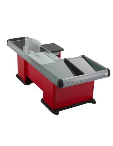 Double-tank checkout counter - Scanner...