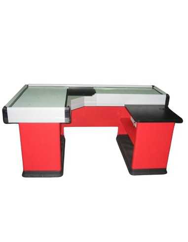 Static checkout counter with double basin -...