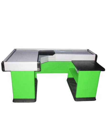 Mostrador de caja estático con doble tanque - Preparado para escáner - 232,9 cm