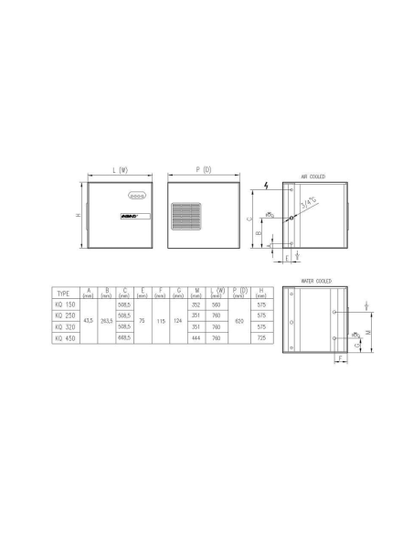 Fabbricatore di Ghiaccio cubetto Dice - Produzione Aria/Acqua -  400/360 Kg in 24 h