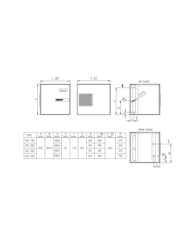 Cubitera - Producción de aire/Agua - 460/430 Kg...