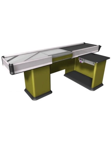 Motorized checkout counter - Scanner provision - cm 226.6