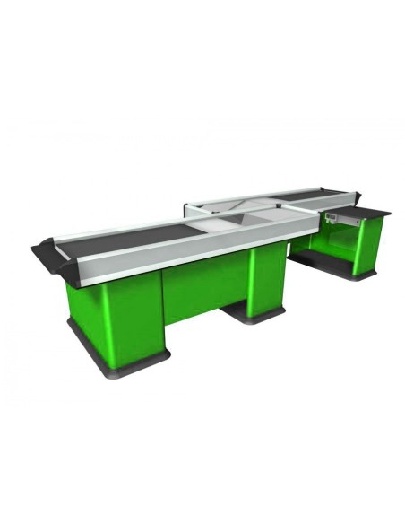 Mostrador de caja motorizado - Preparado para escáner - 396 cm