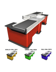 Banco cassa motorizzato - Predisposizione scanner - cm 396