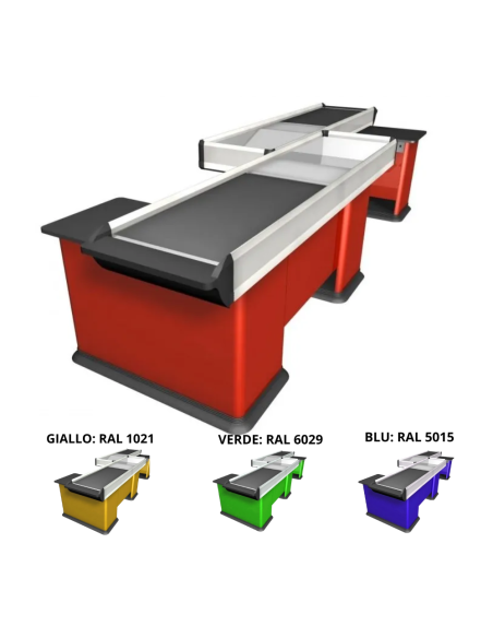 Motorized checkout counter - Scanner provision - cm 396