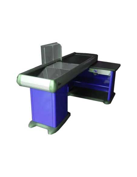 Mostrador de caja recto - Cinta transportadora - 303 cm